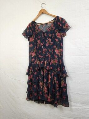 Polo Ralph Lauren Silk Floral Ruffle Dress